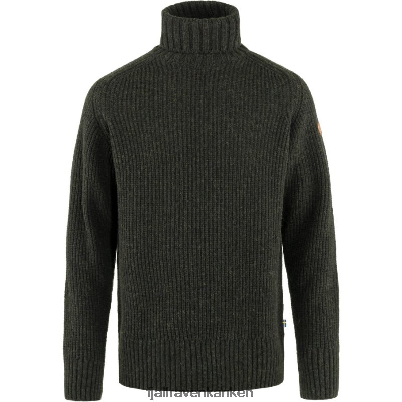 Fjällräven Polska - Dark Olive Fjällräven Outlets Övik Roller Neck Sweater M