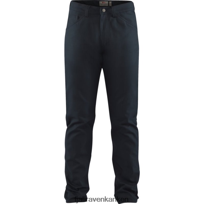 Fjallraven Sklep - Fjällräven Outlets Dark Navy Greenland Canvas Jeans M Long