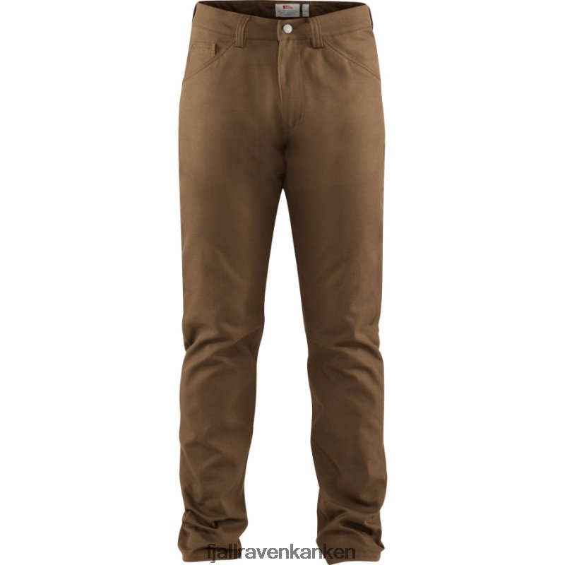 Fjällräven Polska - Fjällräven Outlets Greenland Canvas Jeans M Long Dark Sand