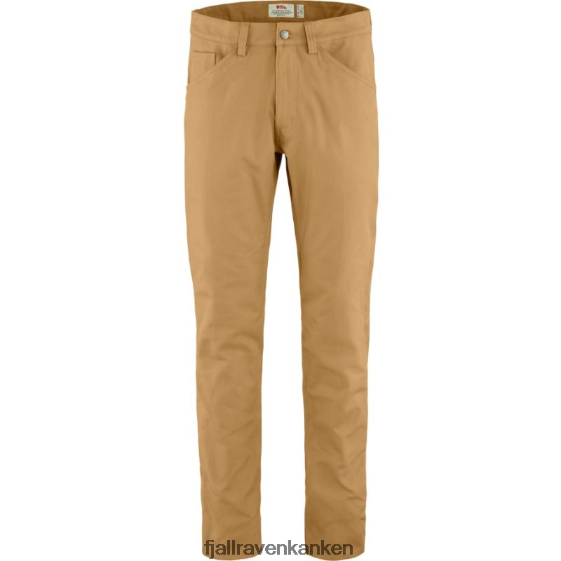 Fjallraven Sklep - Greenland Canvas Jeans M Long Fjällräven Outlets Buckwheat Brown