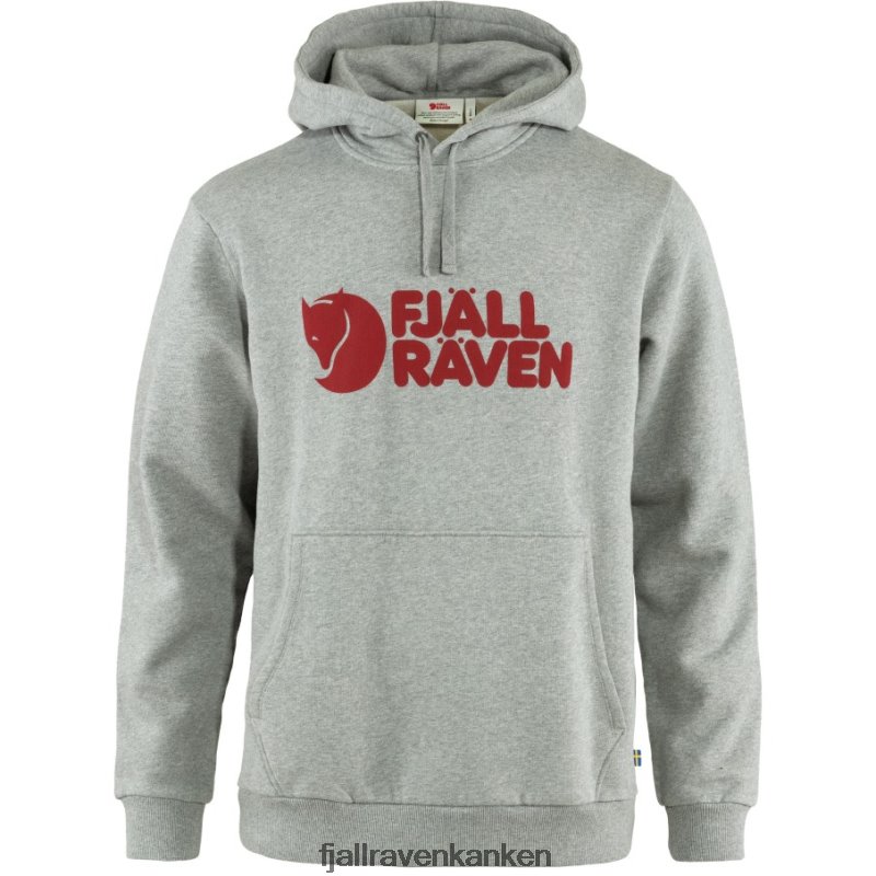 Fjallraven Sklep - Logo Hoodie M Fjällräven Outlets Grey-Melange