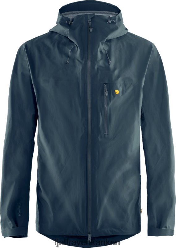 Fjällräven Polska - Mountain Blue Fjällräven Outlets Brand Bergtagen Lite Eco-Shell Jacket M