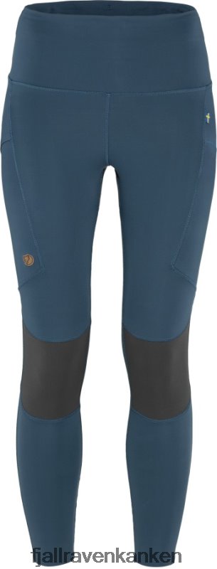 Fjällräven Polska - Indigo Blue-Iron Grey Fjällräven Outlets Abisko Trekking Tights Pro W