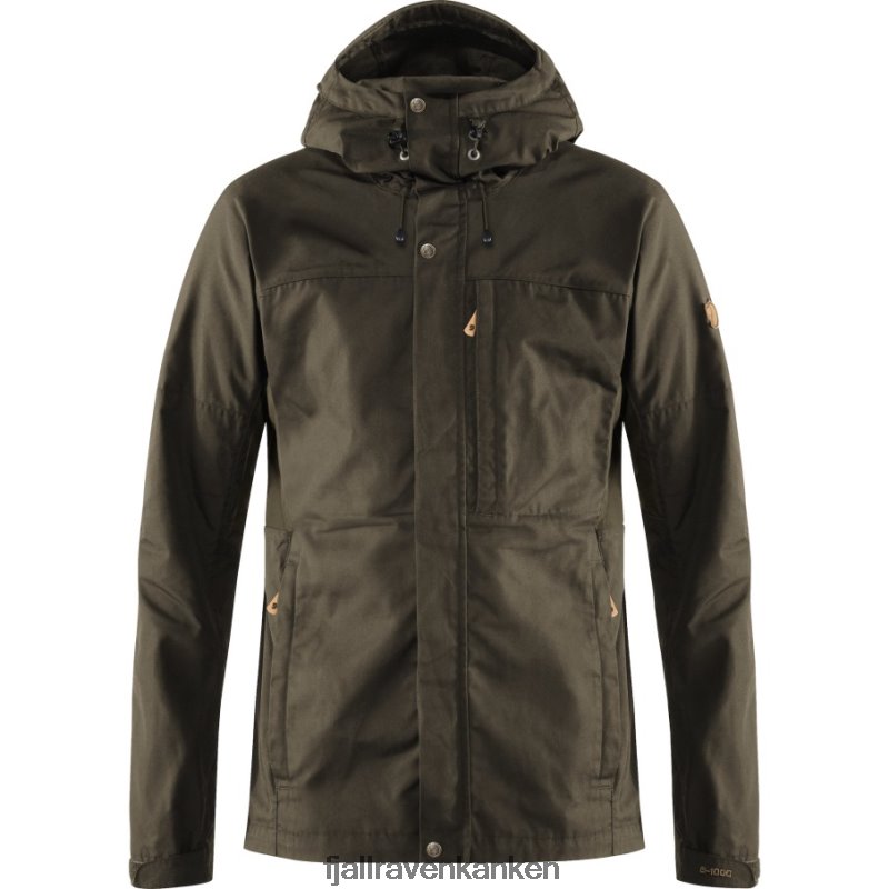 Fjallraven Sklep - Kaipak Jacket M Fjällräven Outlets Dark Olive