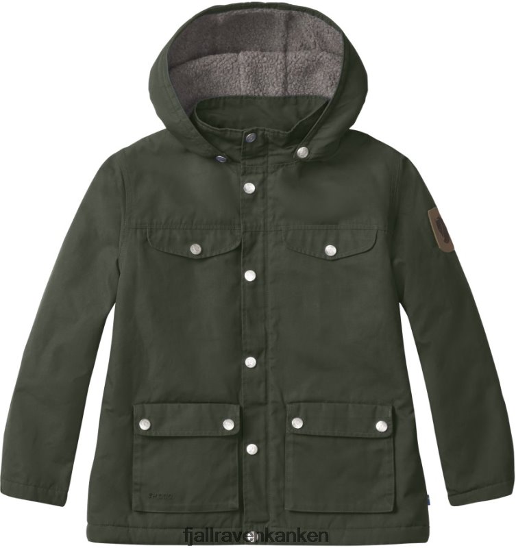 Fjallraven Sklep - Kids Greenland Winter Jacket Fjällräven Outlets Deep Forest