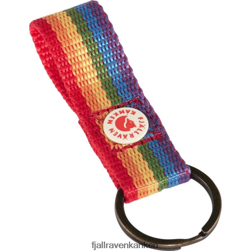 Fjallraven Kanken - Rainbow Pattern Kånken Rainbow Keyring Fjällräven Outlets