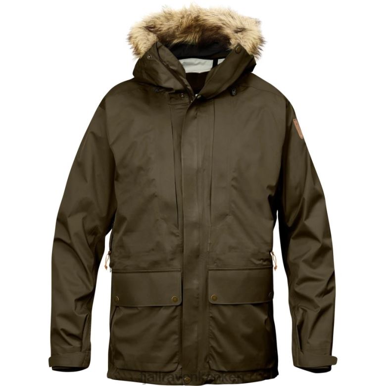Fjallraven Kanken - Keb Eco-Shell Parka M Dark Olive Fjällräven Outlets
