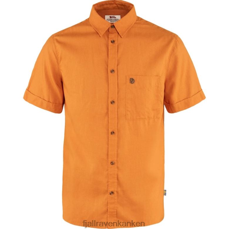 Fjällräven Polska - Spicy Orange Fjällräven Outlets Övik Travel Shirt Ss M
