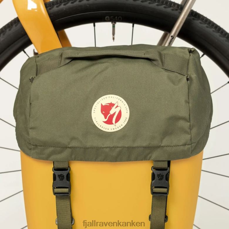 Fjallraven Kanken - Green S/F Cave Lid Pack Fjällräven Outlets