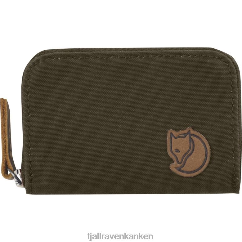 Fjällräven Polska - Fjällräven Outlets Zip Card Holder Dark Olive
