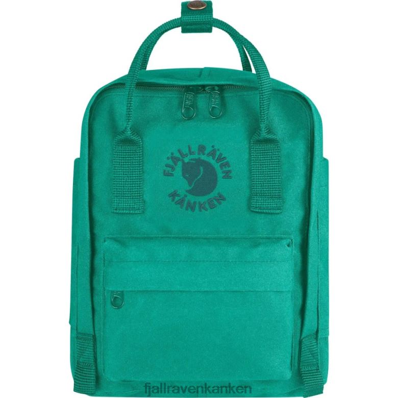 Fjallraven Kanken - Emerald Re-Kånken Mini Fjällräven Outlets