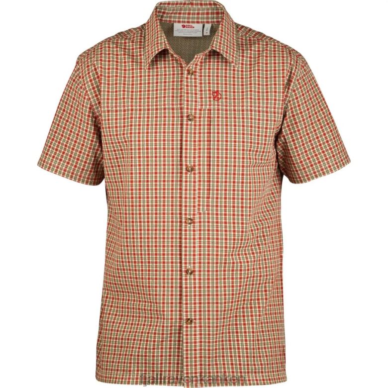 Fjallraven Kanken - Svante Seersucker Shirt Ss M Green Fjällräven Outlets