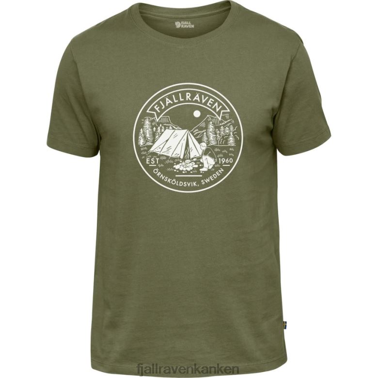 Fjallraven Kanken - Green Lägerplats T-Shirt M Fjällräven Outlets