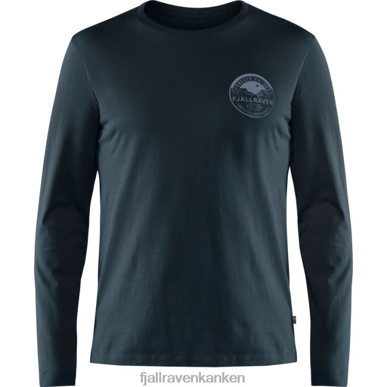Fjallraven Kanken - Dark Navy Forever Nature Badge Ls M Fjällräven Outlets