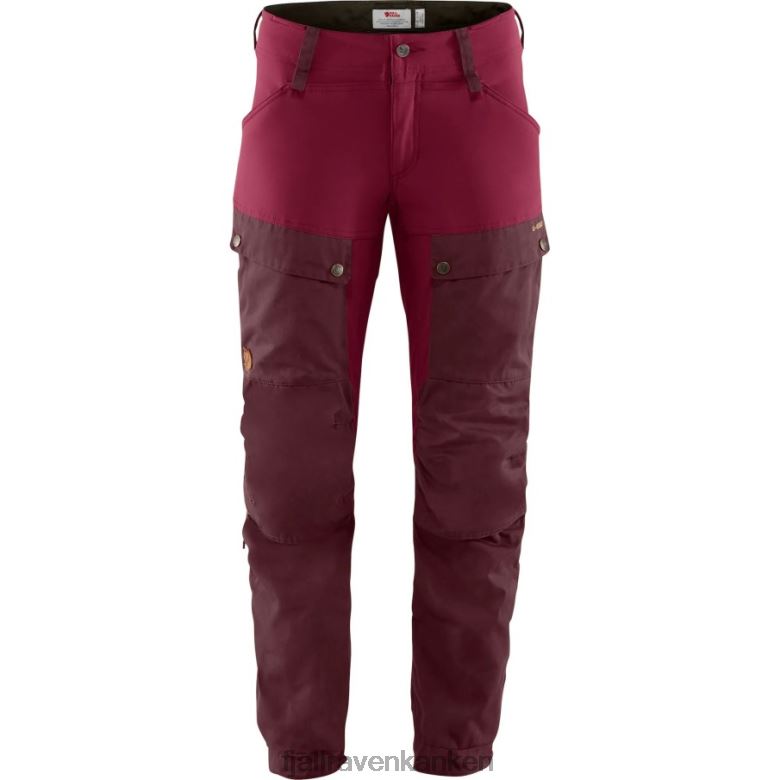 Fjällräven Polska - Fjällräven Outlets Keb Trousers W Reg Dark Garnet-Plum