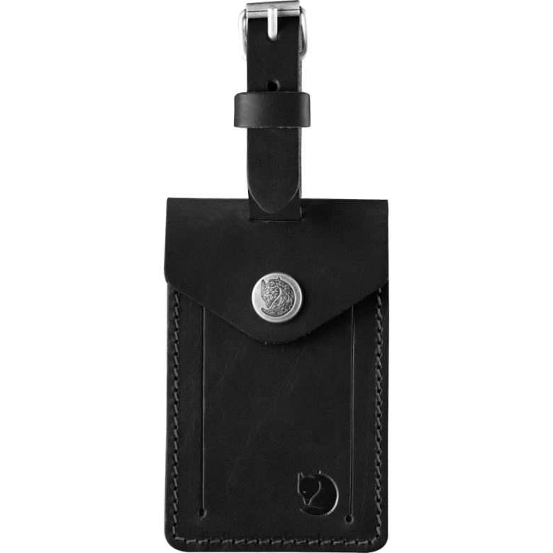 Fjällräven Polska - Fjällräven Outlets Leather Luggage Tag Black
