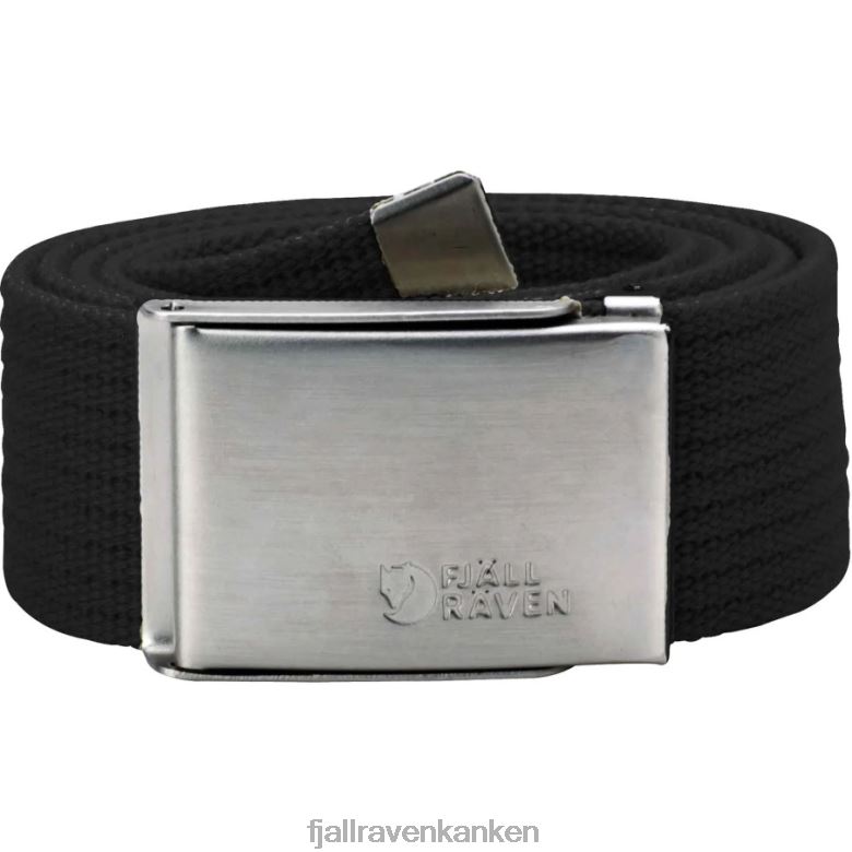 Fjallraven Kanken - Black Canvas Belt Fashion Fjällräven Outlets