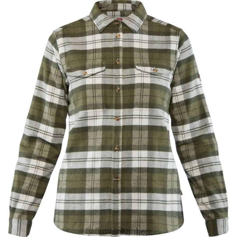 Fjallraven Sklep - Fjällräven Outlets Green Övik Heavy Flannel Shirt W
