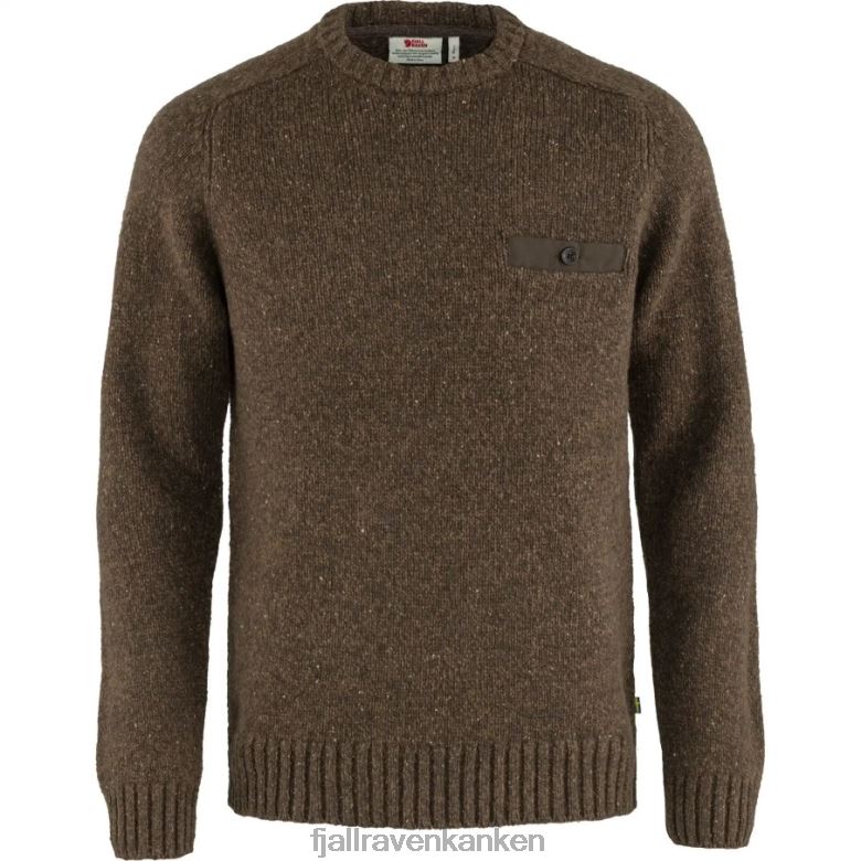 Fjallraven Kanken - Bogwood Brown Lada Round-Neck Sweater M Fjällräven Outlets