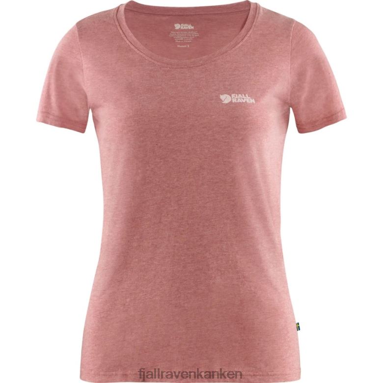 Fjallraven Kanken - Logo T-Shirt W Raspberry Red-Melange Fjällräven Outlets