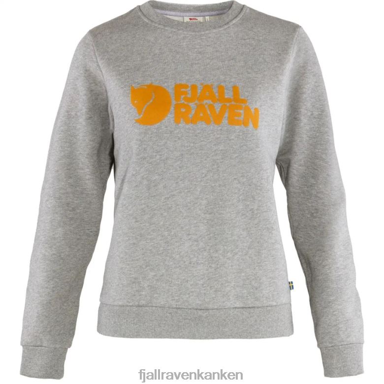 Fjallraven Sklep - Fjällräven Outlets Grey-Melange Logo Sweater W