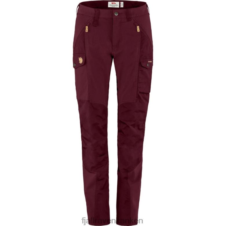 Fjallraven Kanken - Nikka Trousers W Long Dark Garnet Fjällräven Outlets