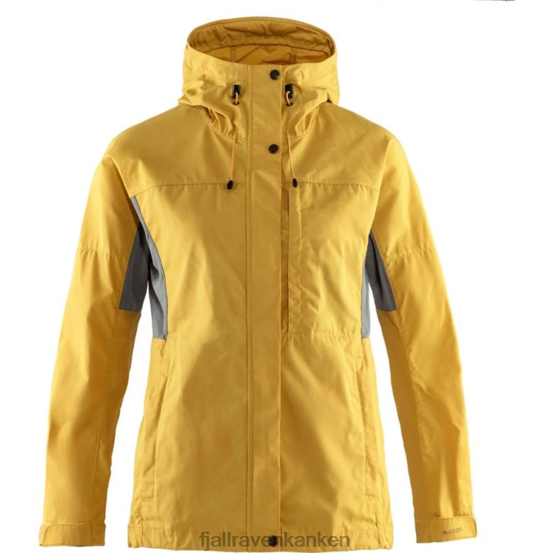 Fjallraven Sklep - Kaipak Jacket W Fjällräven Outlets Ochre-Super Grey