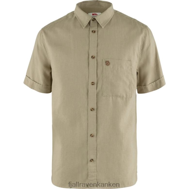Fjällräven Polska - Fjällräven Outlets Övik Travel Shirt Ss M Sand Stone