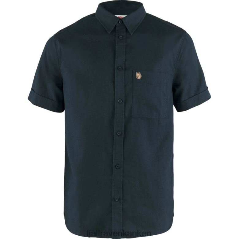 Fjallraven Kanken - Övik Travel Shirt Ss M Dark Navy Fjällräven Outlets
