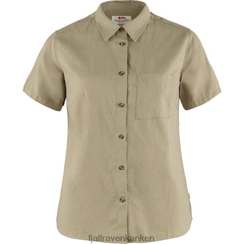 Fjällräven Polska - Sand Stone Fjällräven Outlets Övik Travel Shirt Ss W