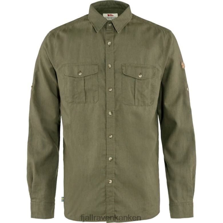 Fjallraven Kanken - Övik Travel Shirt Ls M Green Fashion Fjällräven Outlets