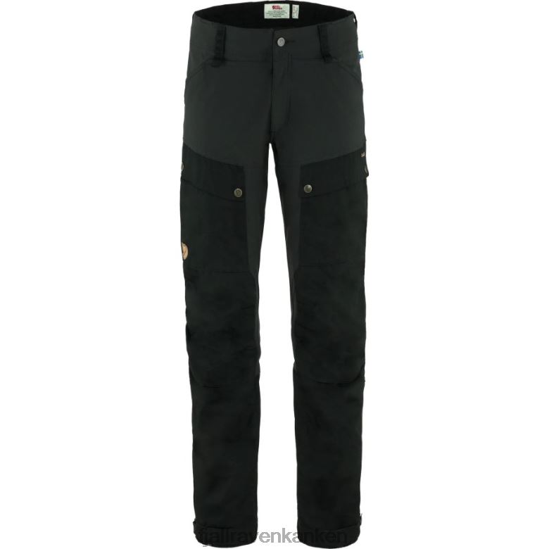 Fjallraven Sklep - Keb Trousers M Long Fashion Fjällräven Outlets Black-Stone Grey