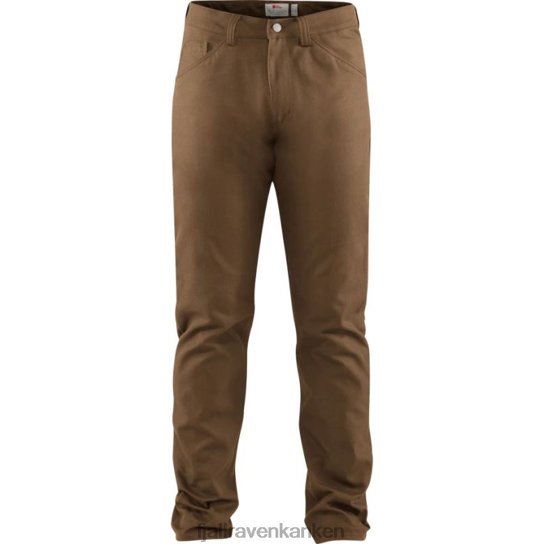 Fjallraven Sklep - Fjällräven Outlets Dark Sand Greenland Canvas Jeans M Long