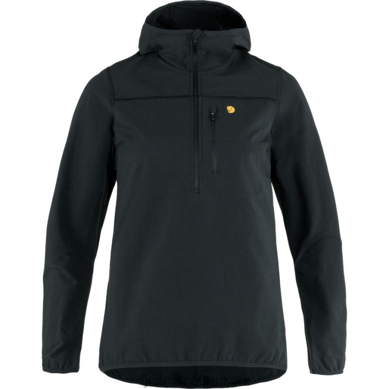 Fjallraven Kanken - Bergtagen Stretch Half Zip W Black Fjällräven Outlets
