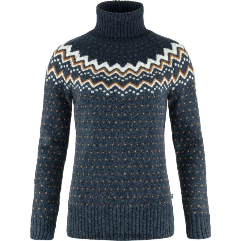 Fjallraven Kanken - Navy-Dark Navy Övik Knit Roller Neck W Fjällräven Outlets