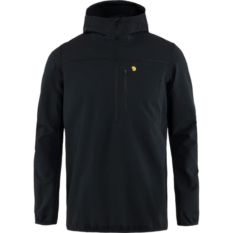 Fjällräven Polska - Fjällräven Outlets Bergtagen Stretch Half Zip M Black