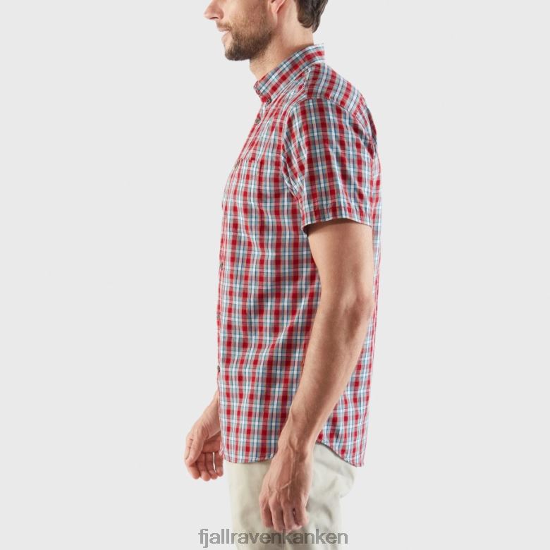 Fjallraven Kanken - Övik Shirt Ss M Green-Alpine Blue Fjällräven Outlets