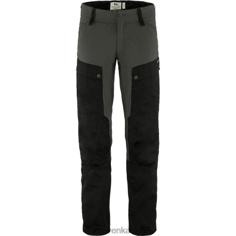 Fjallraven Sklep - Keb Trousers M Reg Fashion Fjällräven Outlets Black-Stone Grey