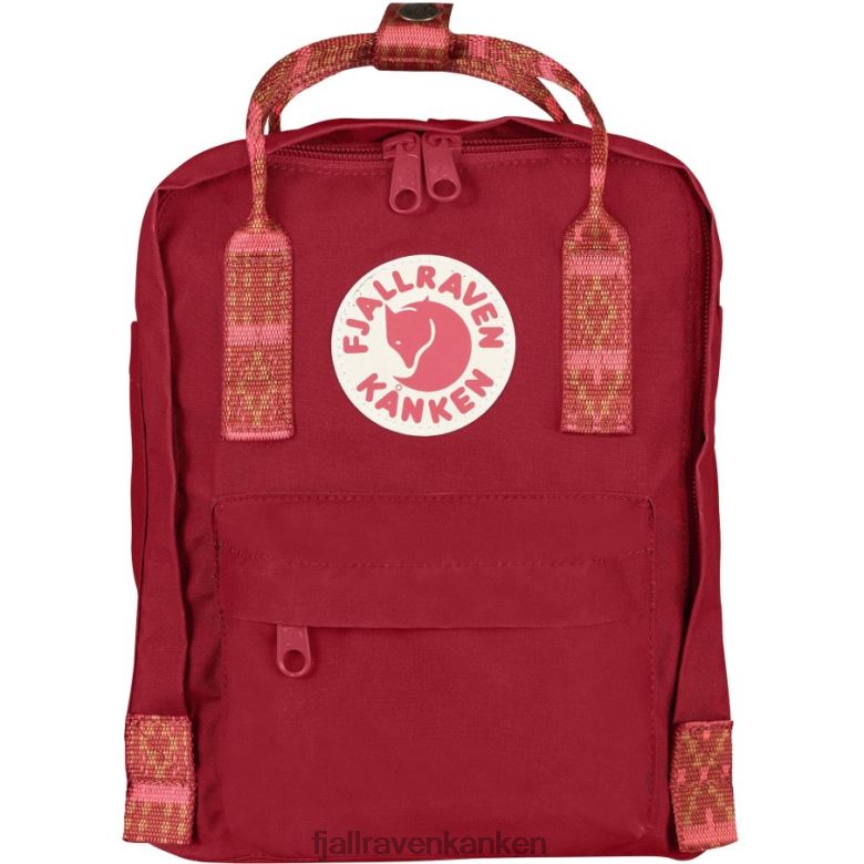 Deep Red-Folk Pattern