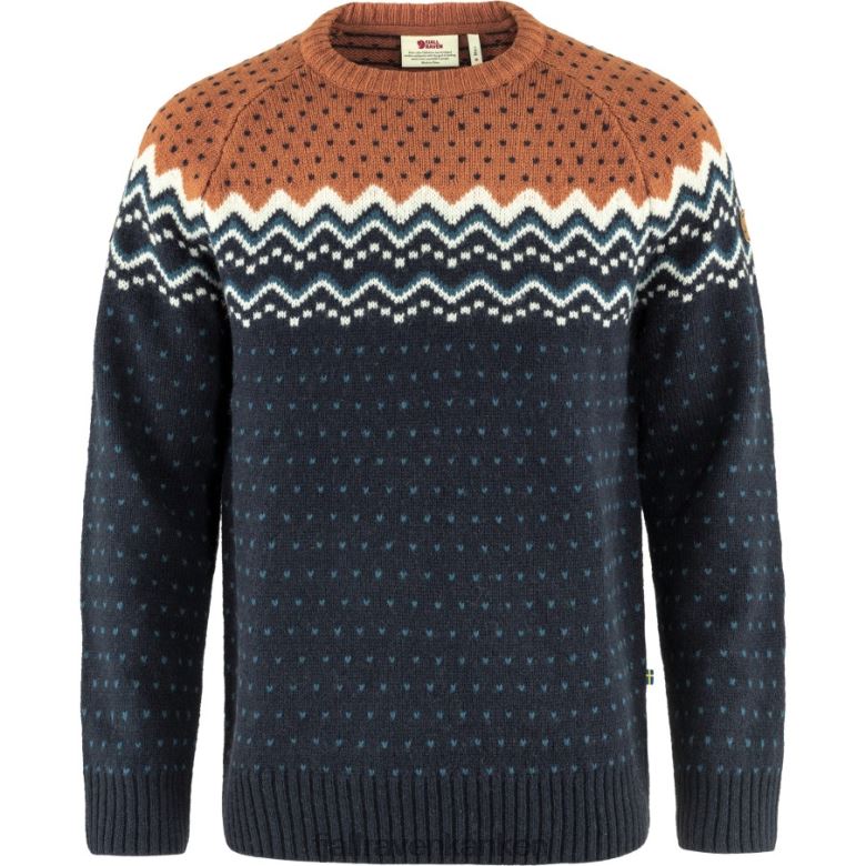Dark Navy-Terracotta Brown